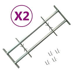 vidaXL Grilles réglables de sécurité de fenêtres 2 pcs 700-1050 mm