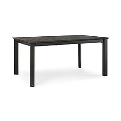 Avis Mes Table de jardin extensible 160/240x100x76 cm en aluminium noir