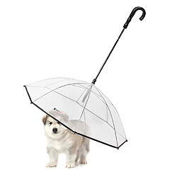 Universal Parasol Fournitures pour animaux de compagnie PE + Acier inoxydable PE Matériel Transparent Diamètre 72cm PE Corde de traction Laisse de marche pour chien | Collier