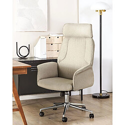 Beliani Chaise de bureau Beige PILOT