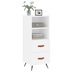 Avis Maison Chic Buffet,Meuble de Rangement,commode pour salon,Cuisine blanc 34,5x34x90 cm bois d'ingénierie -MN48666