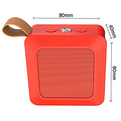 Wewoo Enceinte Bluetooth Haut-parleur extérieur sans fil A12 avec microphoneprise en charge du téléphone répondeur mains libresradio FM et carte Micro SD rouge