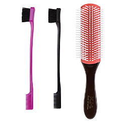 Peigne à Cheveux Antistatique + 2 Brosse à Cheveux Contrôle de Bord Brosse à cheveux Peigne de coiffure styling