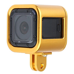 Wewoo Pour GoPro HERO5 Session / or Session HERO4 / HERO Session Logement Shell CNC alliage d'aluminium cage de protection avec couverture arrière d'assurance 