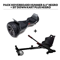 Air Rise Pack Hoverboard 8,5"" Hummer Noir+ Hoverkart Noir avec bluetooth sac et télécommande 