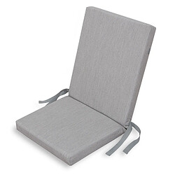 Coussin pour Chaise avec Dossier Chillvert Pacific 92x45x6 cm Gris Clair Déhoussable