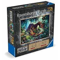 Avis Ravensburger Escape puzzle Dans la grotte du dragon, 759 pieces, Pour adultes et enfants des 12 ans, 1 guide de jeu, 1 enveloppe solution, Inspir