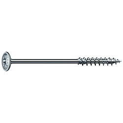 Spax Vis à tête disque Wirox filetage partiel torx zingué blanc grande longueur, Ø 8 mm, longueur 160 mm, boîte de 50