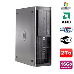 PC HP Compaq 6005 Pro SFF AMD 3GHz 16Go DDR3 2To SATA Graveur WIFI Win 7 Pro - Occasion