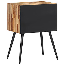 Acheter Maison Chic Table de chevet, Table de Nuit, Meuble de Rangement 47x31,5x60 cm bois massif de teck