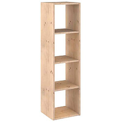 Etagère 4 cases bois 140cm - dinamic-4 - ASTIGARRAGA Étagère modulaire en pin massif Dinamic 4 tablettes