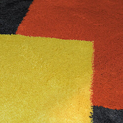 Acheter Thedecofactory LOSANGE - Tapis lumineux effet laineux motifs losanges multicolore 120x170