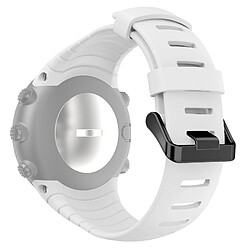 Acheter Wewoo Bracelet blanc pour Sunnto Core Series Boucles Carré en Silicone TPU Boucle d'Acier