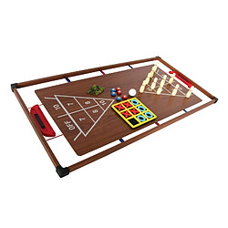 Acheter Play4Fun Plateaux Multi-jeux, 14 jeux : Ping Pong, Air Hockey, Bowling, Echec, Mikado, Back Gammon 97 x 49 x 3 cm