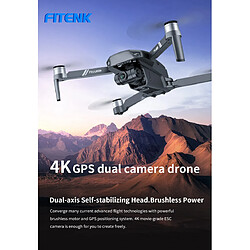 Universal Caméra GPS professionnelle Drone 5G WiFi 4K HD 2 axes Cardan FPV Hélicoptère RC professionnel Quadcopter Dron PK SG906 Pro2 | Hélicoptère RC(Le noir) 