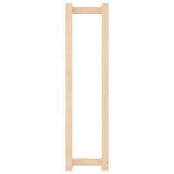 Maison Chic Porte-serviette mural,Étagère pour serviettes,Barre porte-serviett pour salle de bain 23x18x90 cm Bois de pin massif -GKD59824 pas cher