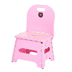 chaise pliante en plastique pour enfants tabouret pliant avec dossier rose-l chaise en plastique portable