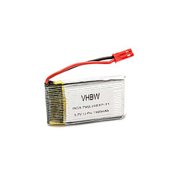 vhbw Batterie Li-Polymère 1100mAh (3.7V) Prise JST pour la construction de modèles réduits (voiture de course, hélicoptère, avion et bateau) 