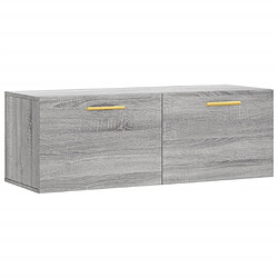 Maison Chic Armoire murale,Meuble de Rangement pour salon,cuisine sonoma gris 100x36,5x35 cm bois d'ingénierie -MN59436