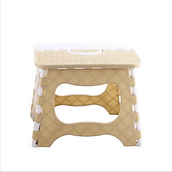 Wewoo Chaise pliante en plastique Épaissir Mini-tabourets portables pour enfants beige 