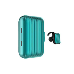 LUUCOZK Écouteurs sans fil en forme de valise ZW-T5Écouteurs intra-auriculaires rechargeables Bluetooth 5.0 - Vert 