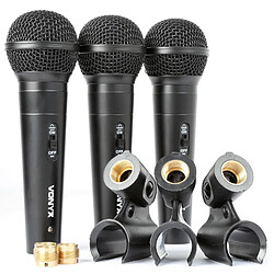 Vonyx VX1800S Set Microphones dynamiques avec câble XLR inclus Vonyx