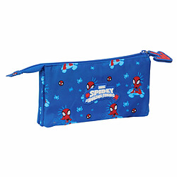 Avis Trousse Fourre-Tout Double Spidey Bleu 22 x 12 x 3 cm