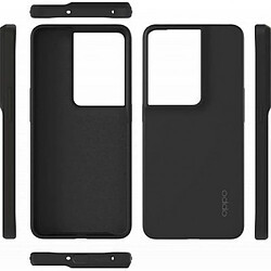 Oppo Coque pour Oppo Reno 8 Pro Rigide en Silicone Noir