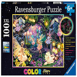 Ravensburger Puzzle Jardin de fées phosphorescentes 100 pièces pour Enfants à partir de 6 Ans, 13293, Multicolore