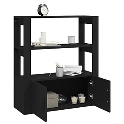 Acheter vidaXL Buffet Noir 80x30x90 cm Bois d'ingénierie