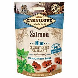 CARNILOVE Crunchy Snack Salmon & Mint - Friandise pour chat au saumon et à la menthe - 50 g 