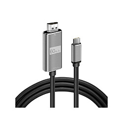 Eko Câble HDMI vers USB Type-C 4K 60Hz 1080p 1.8m Gris 