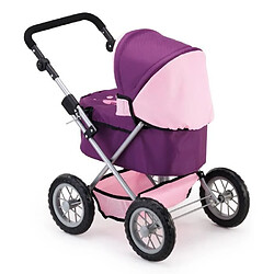 BAYER Poussette Landau Pour Poupee Trendy Prune, Reglable - 68 Cm