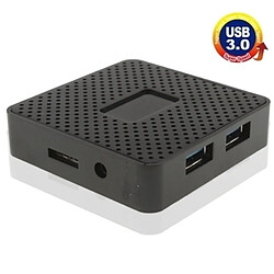 Wewoo Hub USB 3.0 noir 4 Ports USB 3.0 HUB, 4.8Gbps, Plug and Play 