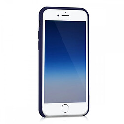 LaCoqueFrançaise Coque iPhone 7/8/ iPhone SE 2020 Silicone Liquide toucher doux, Anti Chocs Bleu Marine