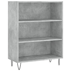 Acheter Maison Chic Buffet,Meuble de Rangement,commode pour salon,Cuisine gris béton 69,5x32,5x180 cm bois d'ingénierie -MN20948