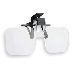 Carson Clip and Flip Loupe Pour Lunettes Avec Fonction De Serrage Grossissement 1,5x