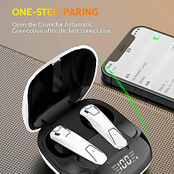 Universal Bouchons d'oreilles sans fil TWS, casque Bluetooth, 60 faible latence, Bluetooth 5.0, distance de transmission de 15 mètres, 3D pas cher