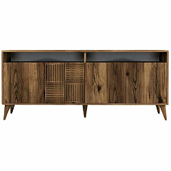 Acheter Hanah Home Buffet en aggloméré 4 portes Milan noyer.