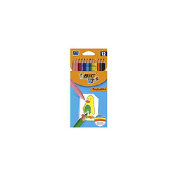 BIC KIDS Crayons de couleur Tropicolors , étui carton de 18 ()