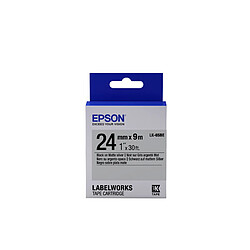 Epson LK-6SBE - Mat - Noir sur Argent Mat - 24mmx9m