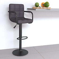 vidaXL Tabouret de bar Taupe Tissu 