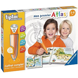 tiptoi - Coffret complet lecteur interactif + Livre Atlas - Ravensburger - Jeu électronique éducatif - Des 5 ans