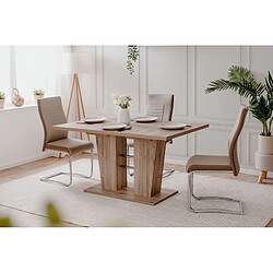 But Table L.140/180 cm LEXIE dark/ san remo