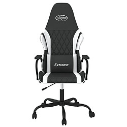 Avis Maison Chic Chaise Gaming | Chaise de jeu de massage Ergonomique | Chaises de Bureau Noir et blanc Similicuir -GKD31042