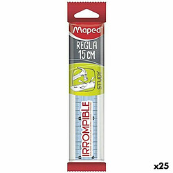 Règle Maped Study Transparent 15 cm (25 Unités)