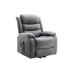 Avis Vente-Unique Fauteuil releveur électrique en tissu gris clair NADINE