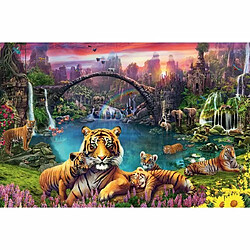 Ludendo Puzzle 3000 pièces Ravensburger - Tigres au lagon