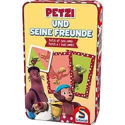 Schmidt Spiele 51419 Petzi und Seine Freunde Boîte métallique Multicolore - Version Allemande 