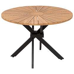 Acheter Beliani Table de jardin Bois Bois clair CISSONE